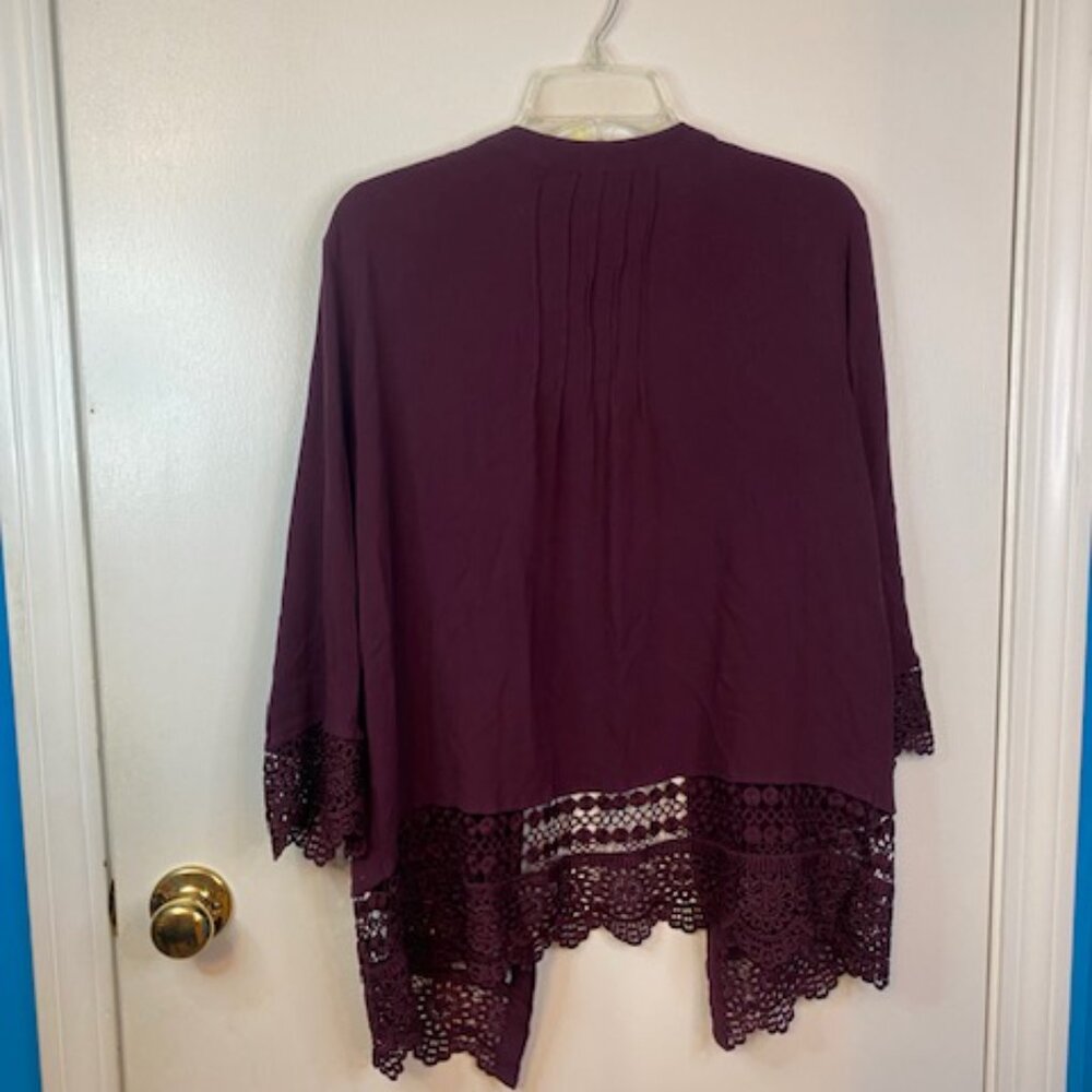 Xhilaration Red lace sweater - Picture 8 of 8